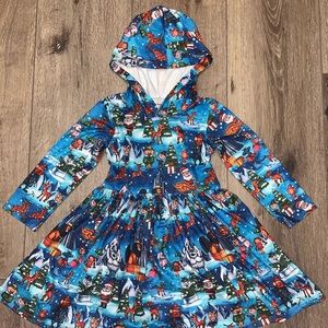 Rudolph the red nosed reindeer hooded dress
